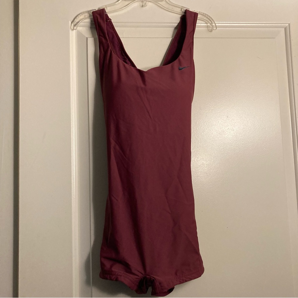 Nike Essential Crossback Unitard Legsuit Sporty Swimsuit NWT - Picture 4 of 14